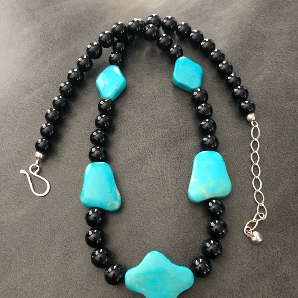 Jay King Jewelry - Jay King DTR Turquoise & Onyx Necklace
